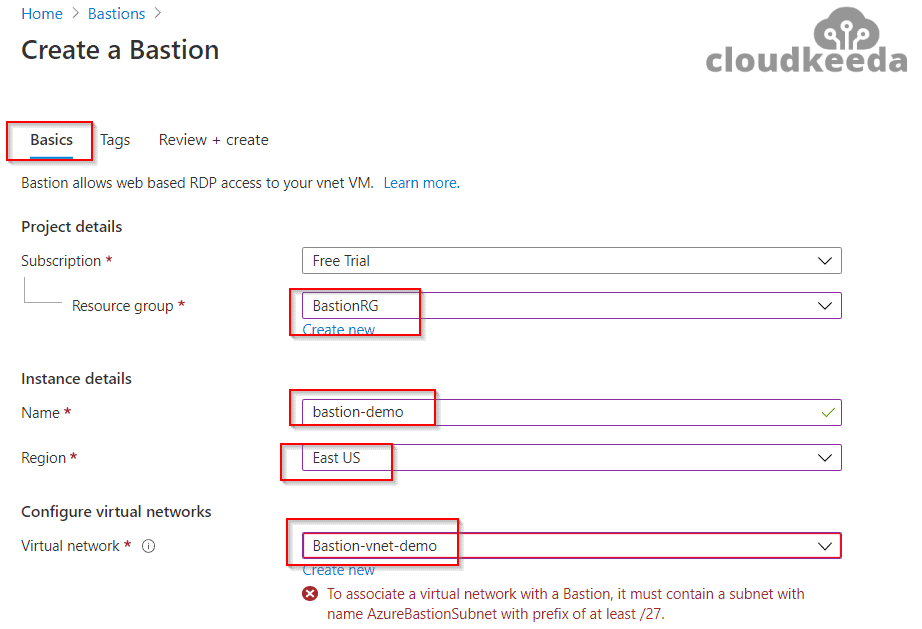 Create-a-Bastion-Microsoft-Azure