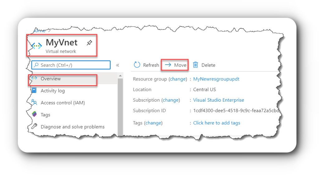 How-to-change-Azure-Resource-Group