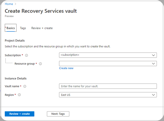 How to Create Azure Recovery Services Vault